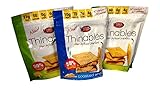 Fiber Gourmet Thinables: (1) Wheat 6 oz. (2) Jalapeno Cheddar Cheese 6 oz. Variety Pack