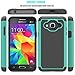 Galaxy J3 2016 Case,Galaxy J3V Case,Galaxy J3 6 Case,Galaxy Amp/Express Prime Case,Galaxy Sky/Sol Case,Asmart Shockproof Dual Layer Protective Cover Phone Case for Samsung Galaxy J3 V 2016 (Turquoise)