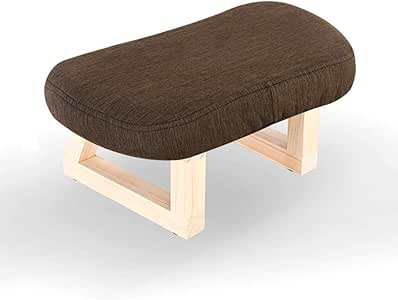 Taburete otomano Cuadrado súper Suave con Patas de Madera Entrada para