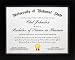 8.5x11 Black Gallery Certificate and Document Frame - Wide Molding - Includes Both Attached Hanging Hardware and Desktop Easel - Award, Certificates, Documents, a Diploma, or a Photo 8.5 x 11
