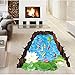 Amaonm Removable Creative 3D Fish Swim in The Hawthorn & Lotus Flowers Leaf False Window Wall Decals Wall Stickers Murals for Bathroom Kids Room Bedroom Front Floor Living Room Decorations