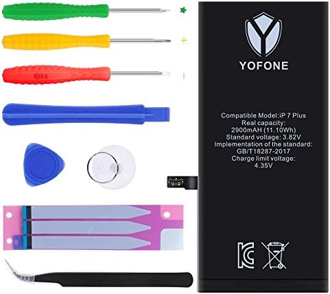YOFONE Batteries for 7 Plus with Complete Repair Tool Kits &amp; Instructions [365 DAYS Warranty]
