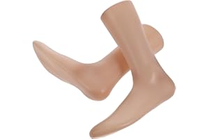 Amosfun 2pcs Plastic Foot Models for Socks Display Female Mannequin Foot Shape Fake for Shoe Display for Retail and Photography