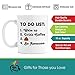 To Do List | Premium 11oz Coffee Mug Set - Fun Free Quotes Funny Poop Gifts for Women, Christmas, Self Employed Mug, Wake up the Boss, Wakeup Mug, Cup, Unique, The Poop, Quotes, Brother, Boss