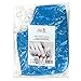 Pana® Brand Reusable *BLUE* Thermal Cloth Insulated Booties with Velcro for Paraffin Wax Heat Therapy Spa Treatments/Self Tanning