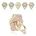 Phone Ring, ECVILLA Luxury Rose Shape Universal Phone Holder, 360° Rotation/3D Ring Grip Compatible with iPhone iPad Samsung Nokia Huawei Tablet (Pink)