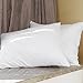 Pillow for Sleeping, 100% Cotton and Super Soft Plush Fiber Fill,Hypoallergenic & Dust Mite Resistant, Five-Star Hotel Collection Bedding Pillows, Standard 20’’x 26’’(Snow-white, 2 Pack)