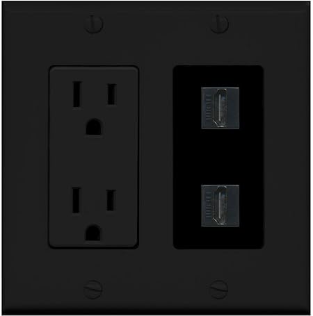 Amazon Com Riteav 15 Amp Power Outlet 2 Port Hdmi Decorative