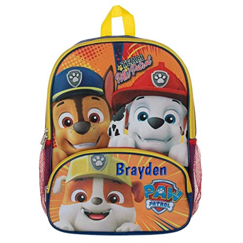 personalized paw patrol backpack