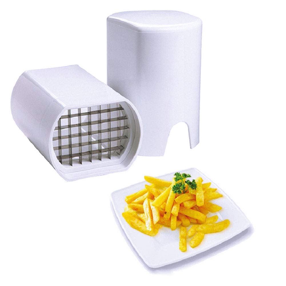 Potato Chipper, French Fry Vegetable Cutter, Perfect Fries Potato Chips Cut One Step Natural French Fry Cutter Vegetable Fruit Slicer Home Kitchen Tools