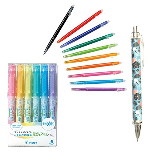 Pilot Frixion Ball Slim Pen 0 38mm 10 Colors Set Amp Pilot Highlighter Frixion Light 6 Soft Color Set Sfl 60sl 6cs Amp Mechanical Pencil 0 5mm Japanese Carp Pattern Buy Online In Aruba At Aruba Desertcart Com Productid