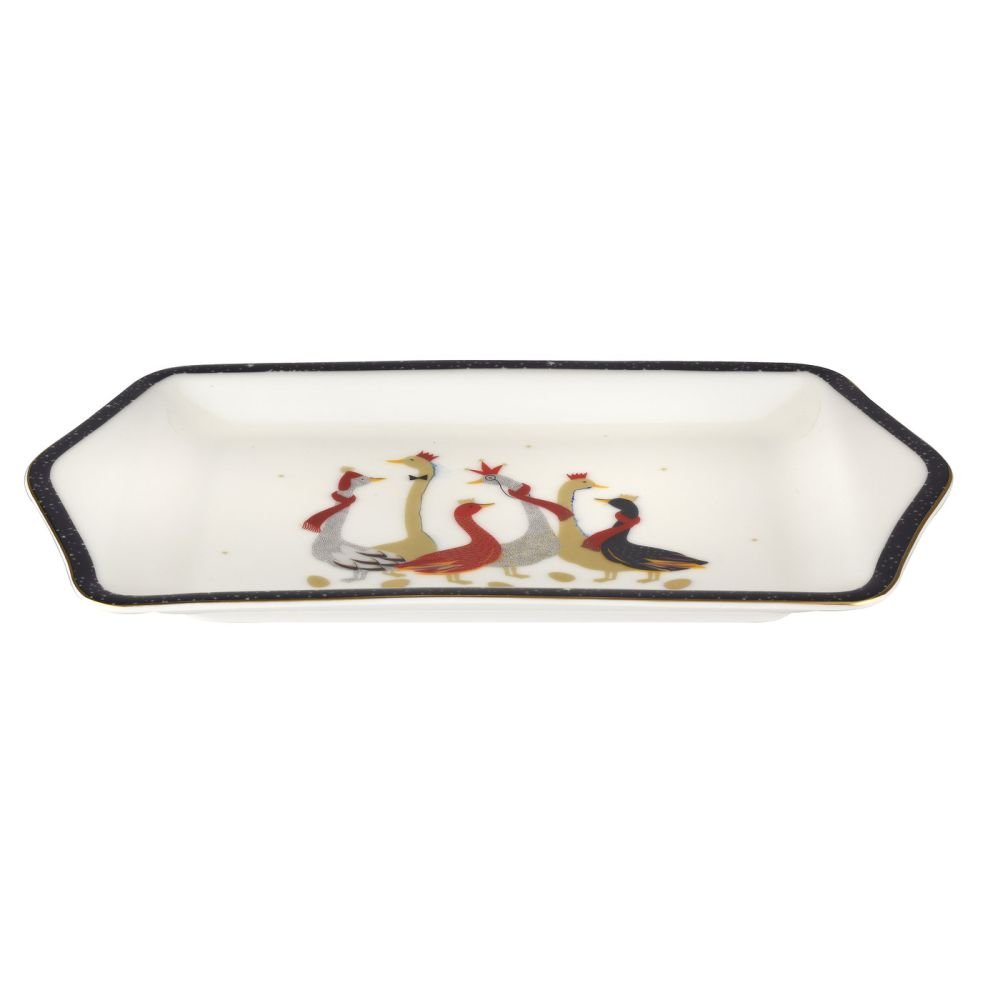 Sara Miller for Portmeirion, Dessert Tray Single, White