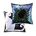Ashler Halloween Set of 2 Magic Reversible Sequin Mermaid Throw Pillow Covers Spider and Cat for Haunted House Decoration 18 x 18 Inches 45 cm x 45 cm