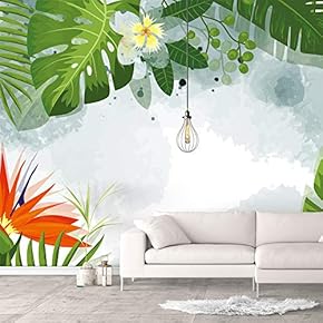 Wall Murals for Bedroom Green Plants Animals Removable Wallpaper Peel and Stick Wall Stickers - 66x96 inches