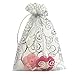 ANSLEY SHOP 100pcs 4x6 Inches Drawstrings Organza Gift Candy Bags Wedding Favors Bags