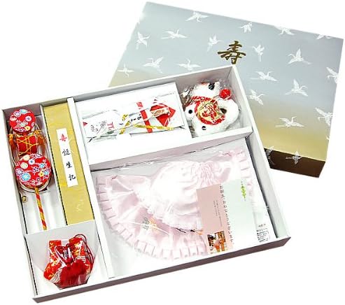 Amazon Co Jp お宮参り7点セット 日本製 正絹 ピンク 女児用 初着 100日参り 服 ファッション小物