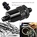 EVIL ENERGY 8AN Male to Male Flare Coupler Union Straight Fuel Hose Adapter Fitting Black 2PCS