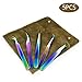 𝐁&𝐐 5 Pieces Eyelash Extension Tweezers Set Volume Lash Tweezers Precision Lash Extension Tweezers Pointed Curved Isolation Tweezers With Case(5 Pieces)