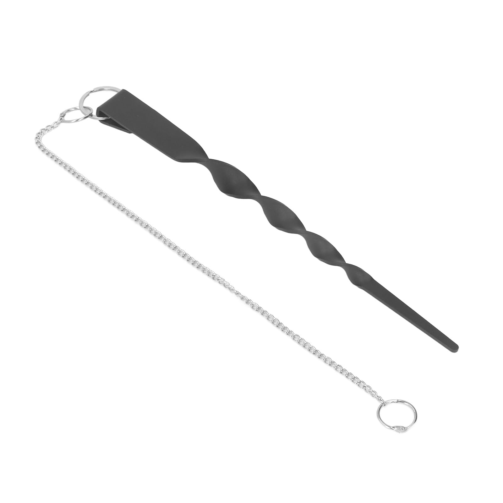 Spiral Rain Anchor Chain 12in, Stainless Steel Rainproof for Garden Gutter