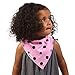 Baby Bandana Drool Bibs for Drooling and Teething, 4 Pack Gift Set For Girls by ikkletots