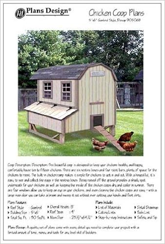 5x6 Chicken Coop Hen House Plans Gambrel Barn Roof Style How