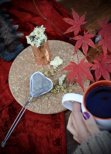 NATURE'S MARKET : Stainless Steal Tea Strainer - Heart Shaped