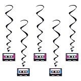 Beistle Cassette Tape Whirls, 3.3-Inch, Multicolor (Value 3-pack)