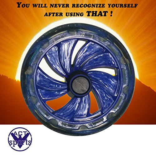 V-Act-Sports-PRO-ABS-Workout-Roller-Wheel-Exercise-Equipment-wKnee-Mattress-Sturdy-and-Well-Made-Blue-PP-Fit-for-All-Surfaces-and-Extremely-Light