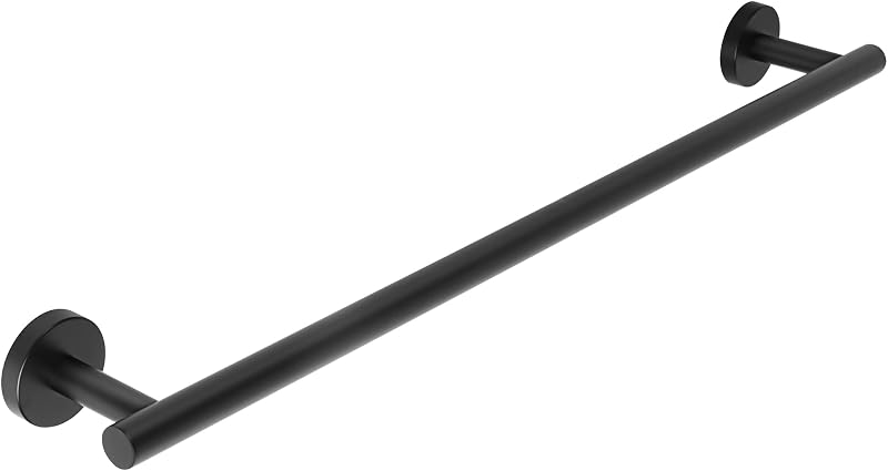 SAYAYO Towel Rail Wall Mounted Black SUS304 24-Inch 60CM Bathroom Bar