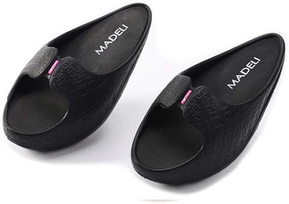 Amazon ダイエット サンダル スリッパ ダイエットスリッパ ヒップアップ レディース バランススリッパ 体幹 シェイプアップ スリム シューズ 健康サンダル M ブラック レディース 通販