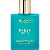BellaVita Luxury Fresh Unisex Eau de Toilette (3.4 fl. oz.) | Long-Lasting Fragrances with Bergamot, Lavender, Ylang-Ylang & Sweet Almond | Fresh Toilette with French citrusy Notes