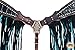 HILASON Western Horse Breast Collar American Leather Crocodile Turquoise Fringesthumb 4
