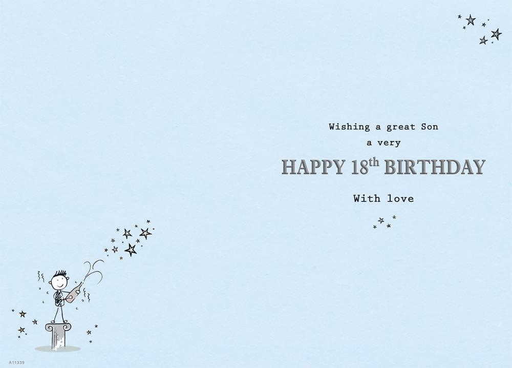 Biglietti D Auguri Cancelleria E Prodotti Per Ufficio Splendido Lingua Inglese Biglietto Di Auguri Per I 21 Anni Con Scritta To A Special Son