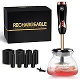 Electric Makeup Brush Cleaner and Dryer - by Livewell - Rechargeable, No Batteries Needed - Clean Make Up Brushes Easily With Professional Spinner Cleanser Tool - Beauty Gifts For Women - Color: Black