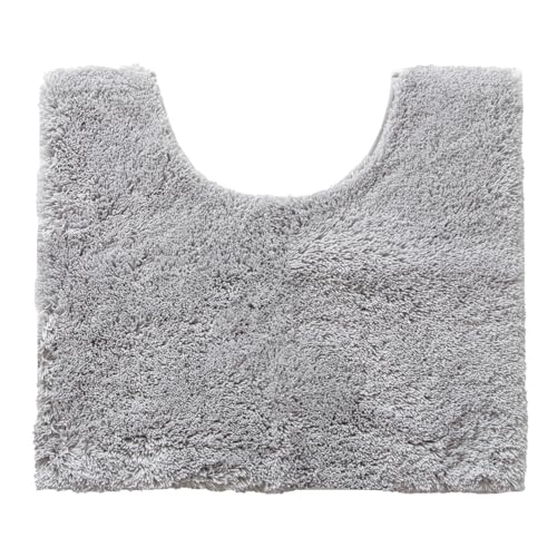 オカ(OKA) 乾度良好Dナチュレ トイレマット ミニサイズ (約48cm×55cm) グレー (かんどりょうこう 吸水 速乾 抗菌 防臭 トイレ 洗える)