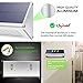 Solar Motion Sensor Lights Outdoor 46 LEDs 1100lm 4500mAh Aluminum Alloy IP65 Waterproof Led Security Outdoor Lights for House Garden, Driveway, Yard, Deck, Fence Post-White