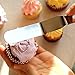 LAIMALA Stainless Steel Offset Spatula Set Icing Cake Decoration Tools, Wooden Handle, Set of 3, 4''-6''-8''