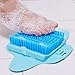 Foot Scrubber, Foot Brush Bristles Deep Clean, Hard Dead Rough Dry Skin Callus Exfoliate Stimulate Feet Cleaner Scrub Massager Spa for Shower Floor (Blue)