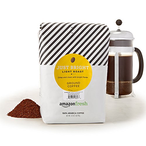 AMAZON FRESH, JUST BRIGHT GROUND COFFEE, LIGHT ROAST, 32 OZ