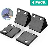 Seat Belt Adjuster, Comfortable Seat Belt Cover PU Leather Strap Locking Clip Auto Shoulder Neck Protector, Universal Vehicle Car Seat Belt Safety Positioner for Adult and Kids, Pack of 4