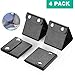 Seat Belt Adjuster, Comfortable Seat Belt Cover PU Leather Strap Locking Clip Auto Shoulder Neck Protector, Universal Vehicle Car Seat Belt Safety Positioner for Adult and Kids, Pack of 4