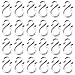 ZIOJOVK 24PCS 1.7Inch Clear Plastic Punch Bowl Cup S Hooks