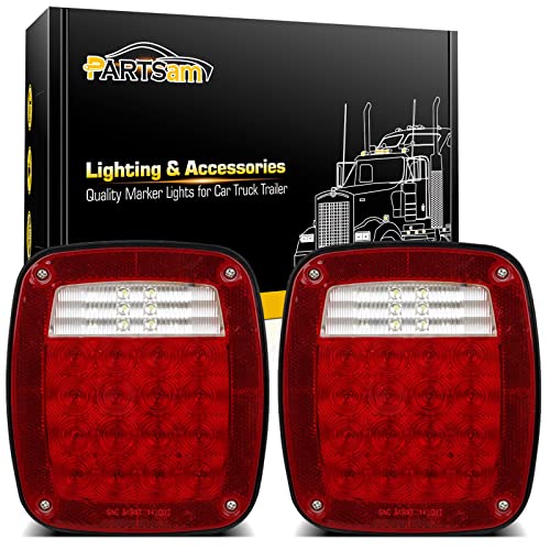 Partsam Pair 38 LED Universal Tail Brake Turn Stop