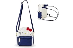ALORVE Anime Cute Cartoon Bag Cosplay Shoulder Bag Backpack Handbag PU Schoolbags for Kids Girls Fans(Navy Blue)