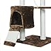 PET Palace Cat Tree Kitten Activity Tower Condo with Perches, Scratching Posts, and Squeaking Mice, APL1342, Brown