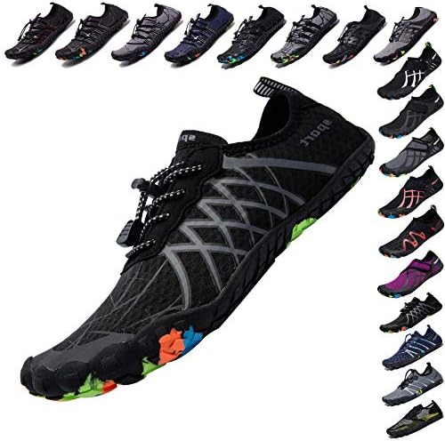 LINGTOM Mens Womens Water Shoes Barefoot Quick-Dry Aqua Socks for Beach Swimming Diving Surf Yoga Hiking Sport Exercise