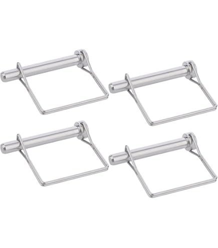 Buy 10 Pieces Shaft Locking Pin Safety Coupler Pin-Heavy Duty 1/4" Trailer Coupler Pin In 2 Shapes Of Square And Arch For Farm Pto Hitch And Garden Sliver - Foto 2