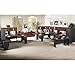 Bush Business Furniture Series A Collection 48W Hutch in Hansen Cherry/Galaxy