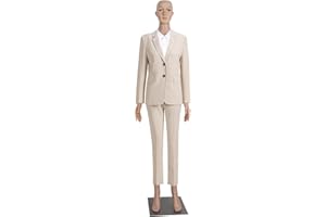 PETGIRL Female Mannequin Full Body Realistic Adjustable Mannequin Display Head Turns Dress Form W/Metal Base 69inch