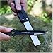 Goodia 400/600Grit Pocket Knife Sharpener, Double Sided Diamond Kitchen Knife Sharpener Outdoor Camping Sharpening Tool